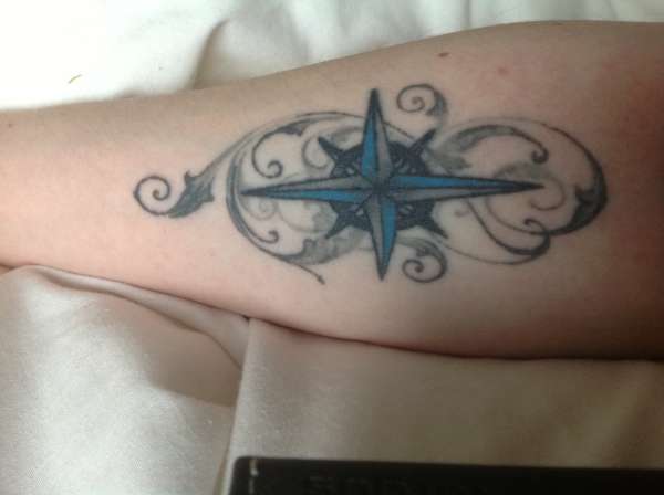Nautical Compass upgraded tattoo