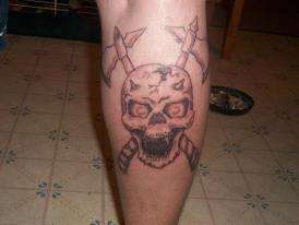 Warriors Skull tattoo