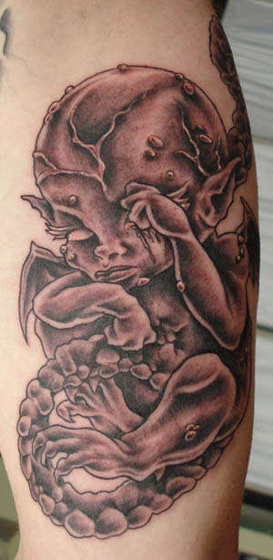 devil child tattoo