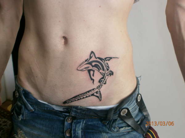 dolphin tribal tattoo tattoo