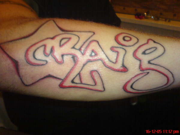 my name tattoo