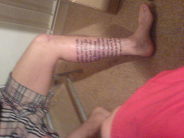 lorda prayer tattoo