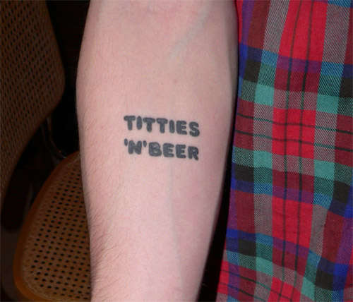 Titties `n´ Beer tattoo