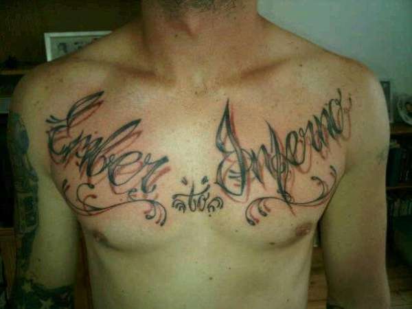 lettering tattoo