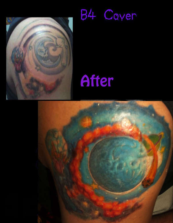 moon cover up tattoo