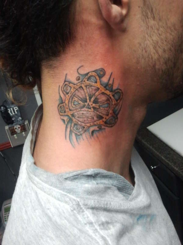 neck PR Tat tattoo