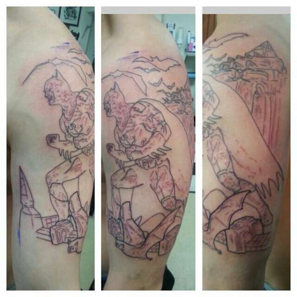 Batman First Session tattoo