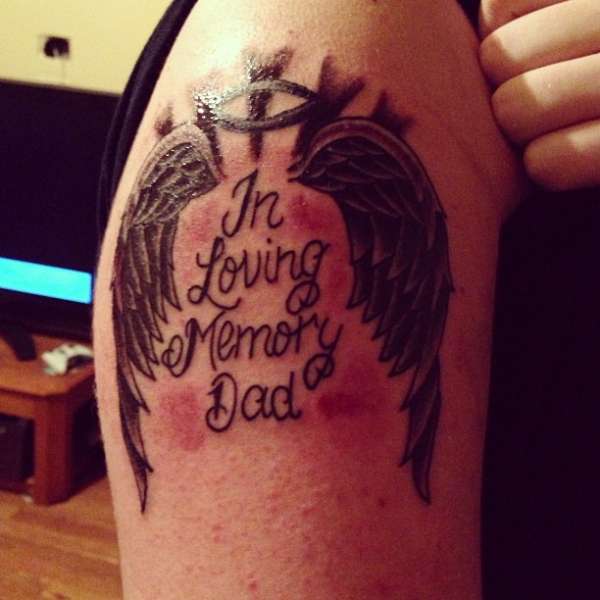 In Loving Memory Dad Arm Tat // markdevv tattoo