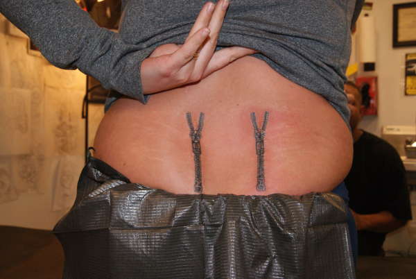 Zipper Scar Cover up After tattoo