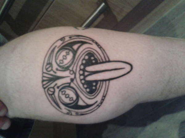 bday treat on my calf tattoo