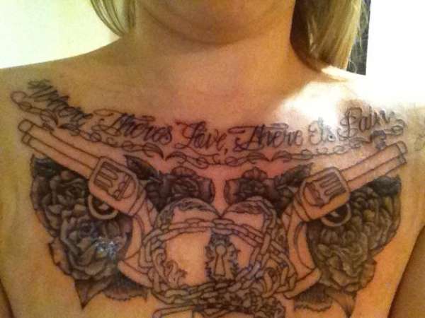 chest piece tattoo