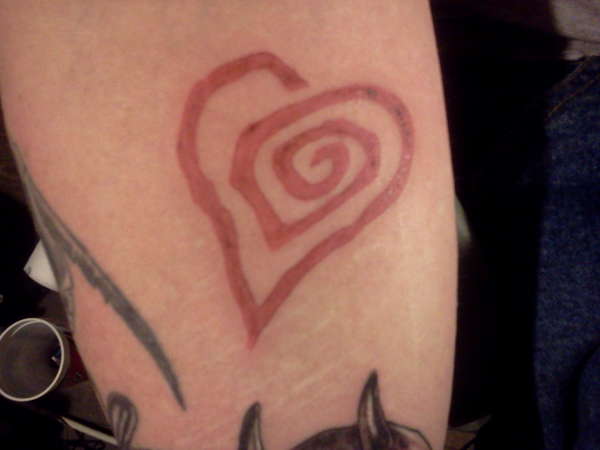my manson heart tattoo