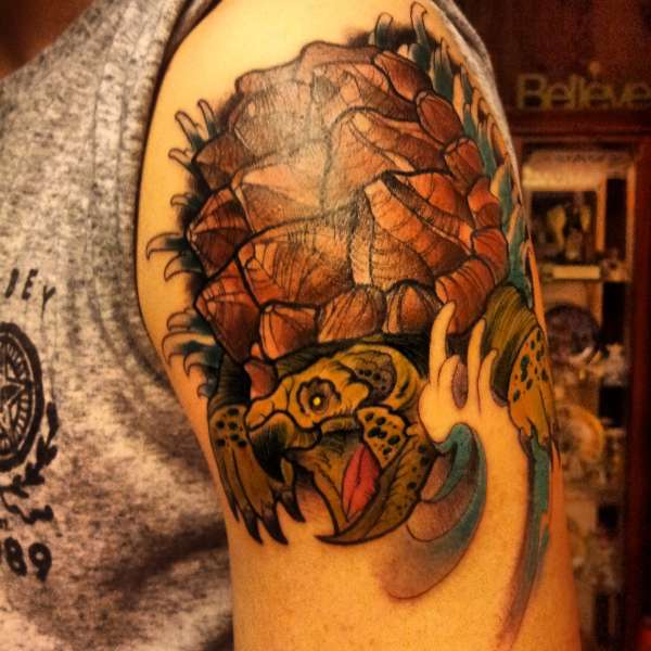 snapping turtle tattoo