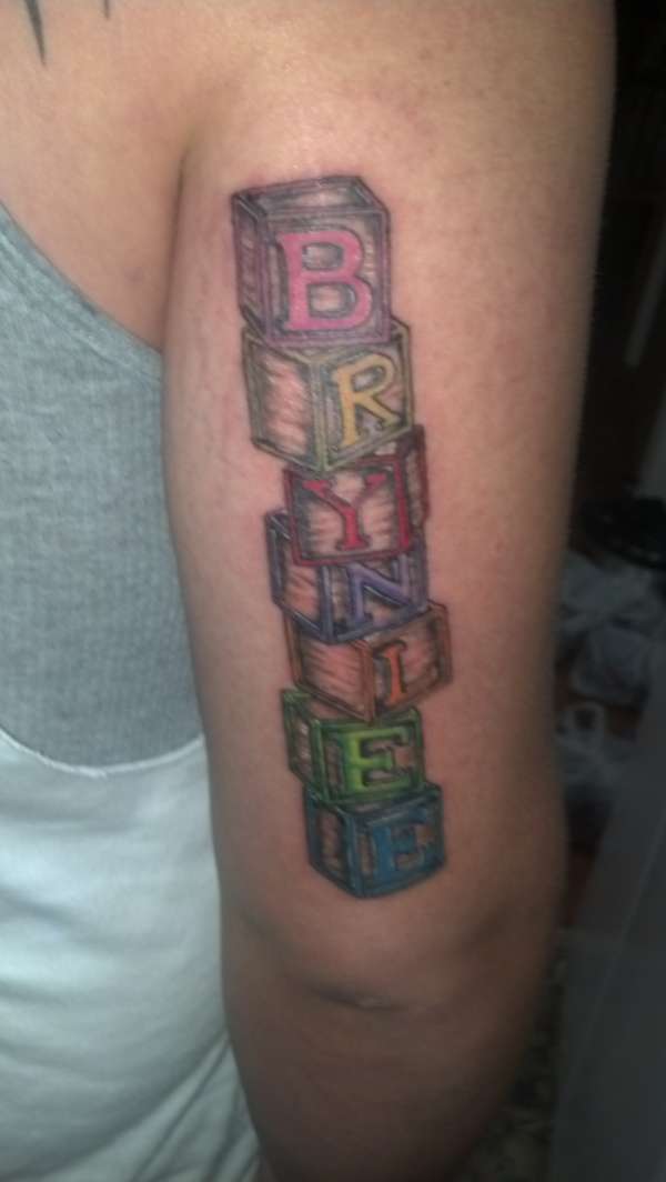 Building blocks tattoo