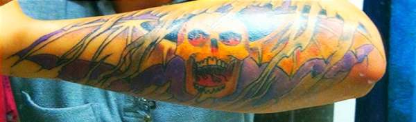 Deathbat tattoo