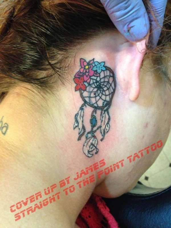 Dreamcatcher cover up tattoo