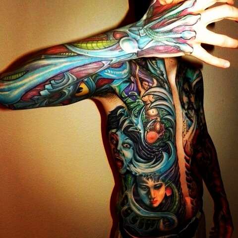 Full body tattoo