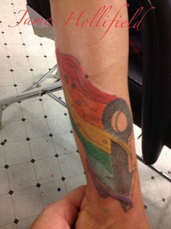 Gay pride tattoo