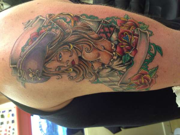Pirate girl tattoo