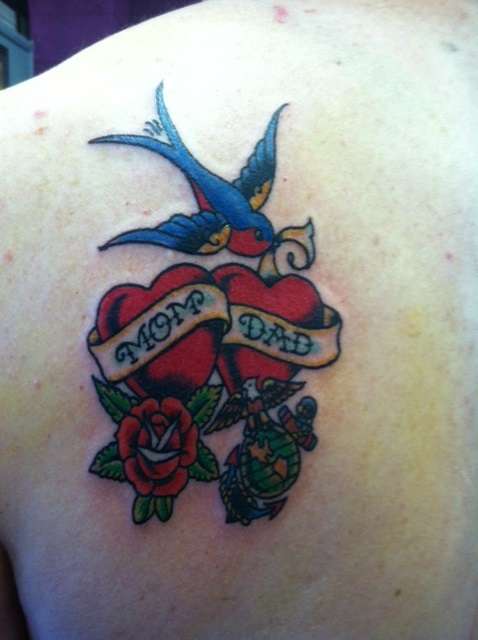 Sailor Jerry Style Remembrance Tattoo tattoo