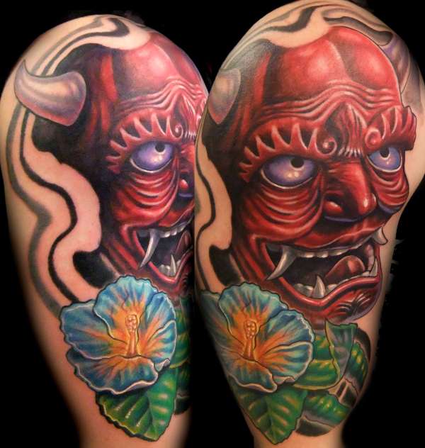 henya mask by Beto Munoz tattoo