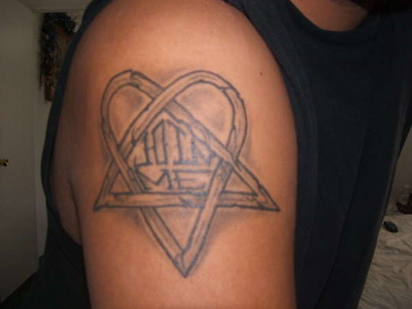 Heartagram tattoo