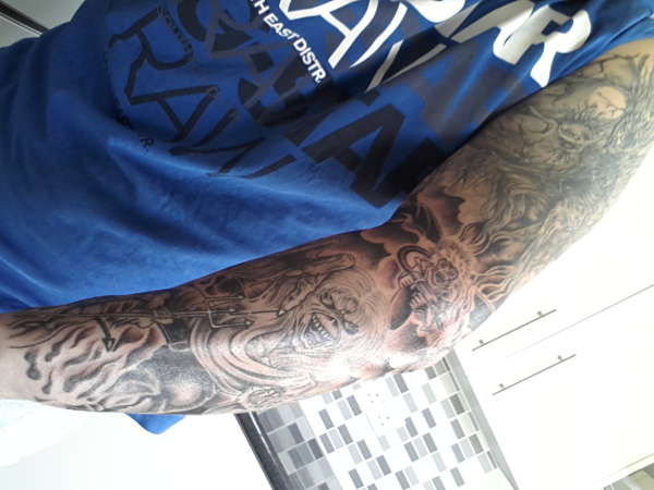 maiden sleeve tattoo