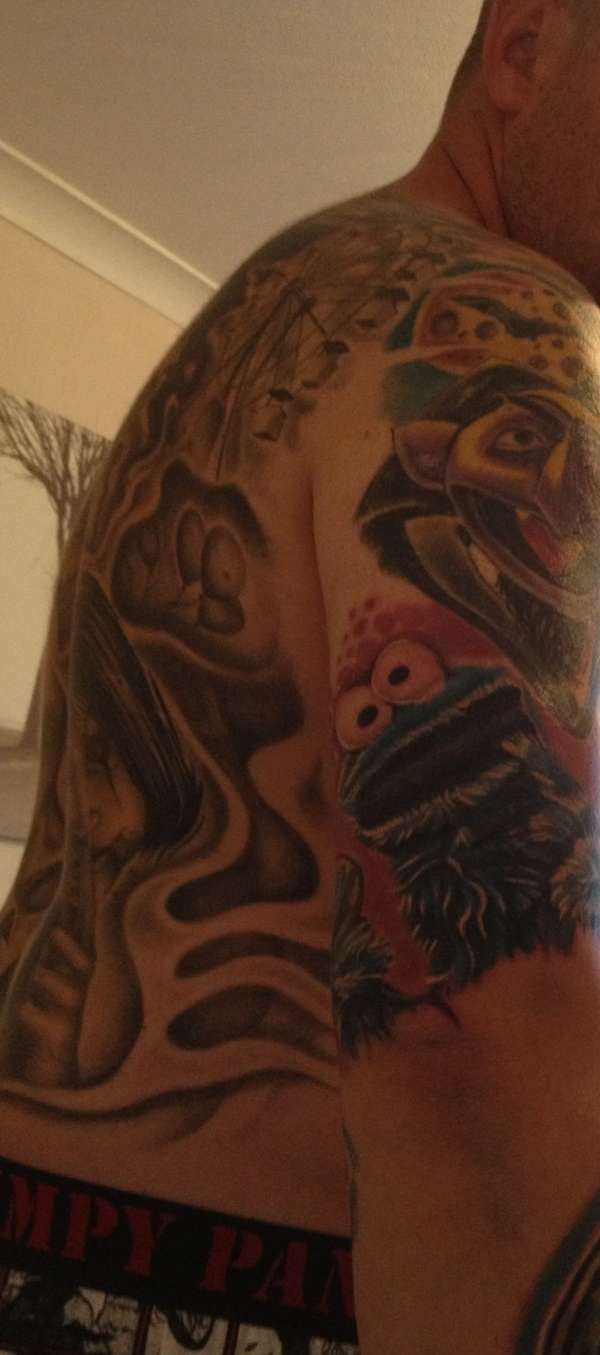 Cookie Monster tattoo