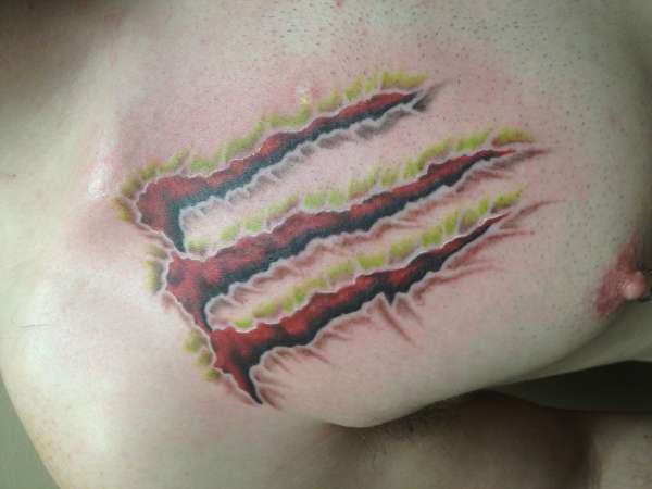 Energy tear tattoo
