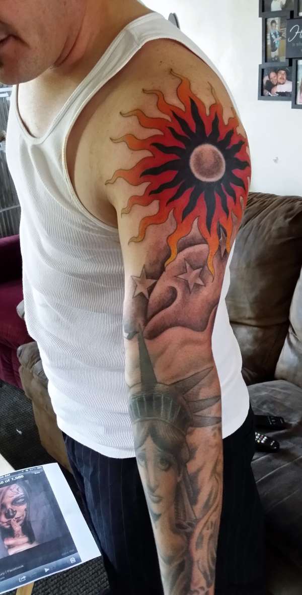 Fixed Sun tattoo