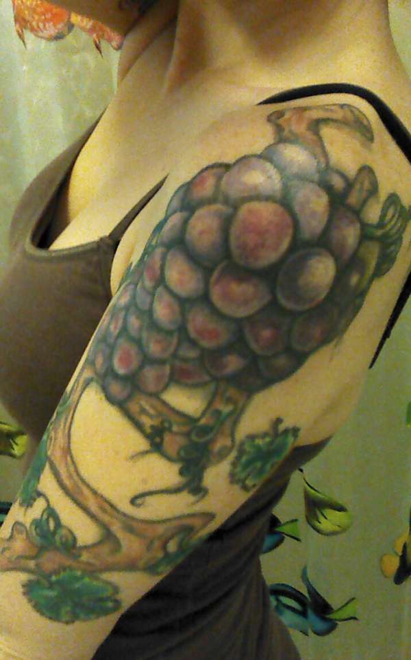 Grapes tattoo