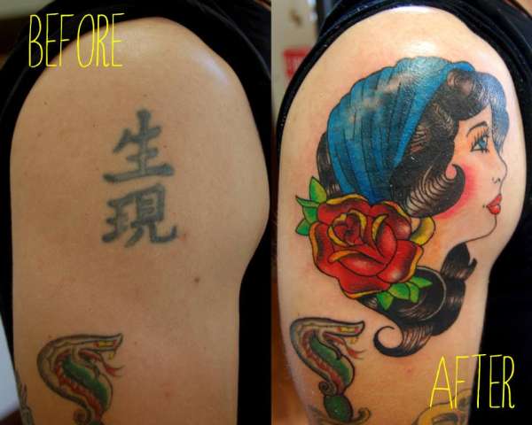 Gypsy Head Cover Up tattoo