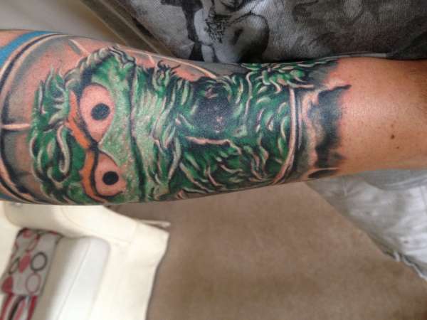 Oscar the grouch tattoo