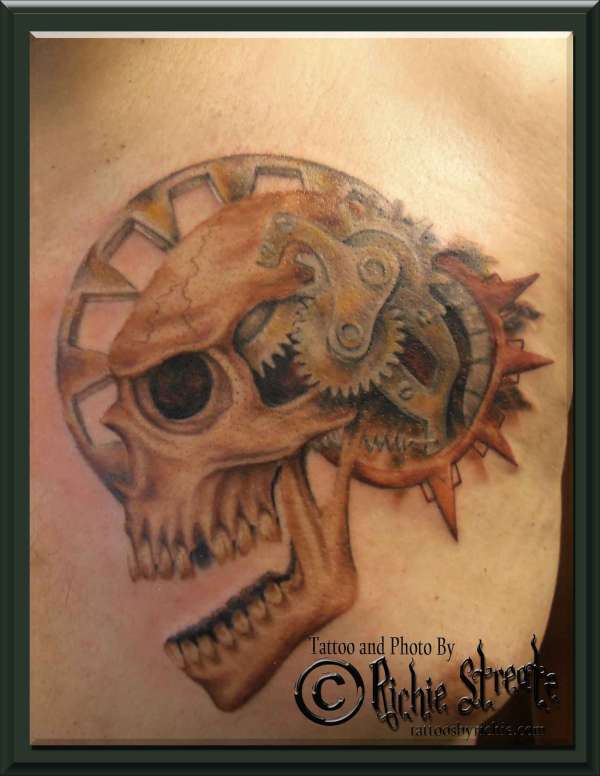 Skull and Gears Tattoo tattoo