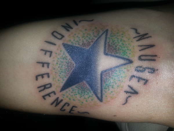 Tribute to atheistic existentialism tattoo