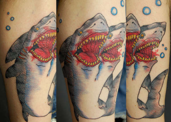 Two Headed Shark Attack tattoo