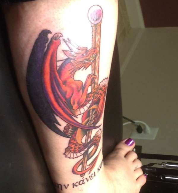 Wife's New Dragon Tattoo tattoo