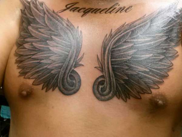 angel wings tattoo