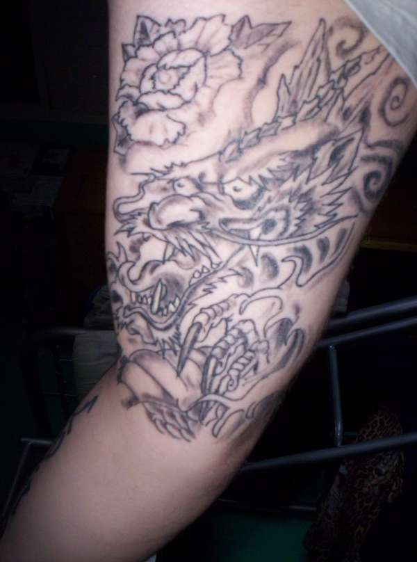 my new asian dragon tattoo