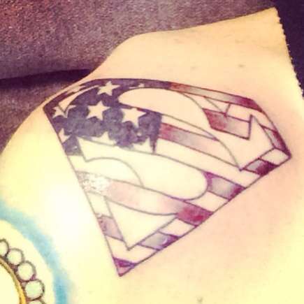 Americas superman tattoo