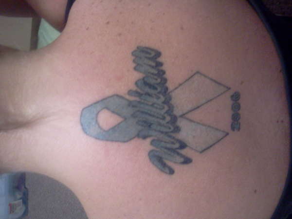 Blue Ribbon tattoo