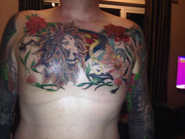 Chest tattoo