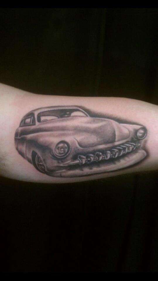 Classic Realistic Car Tattoo by Doctor Ink Salem Nh tattoo
