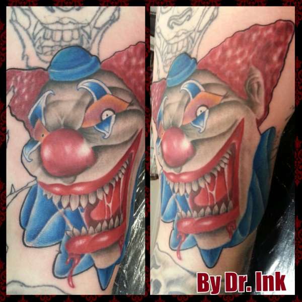 Evil Clown Tattoo by Doctor Ink tattoo