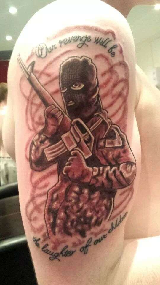IRA soldier tattoo