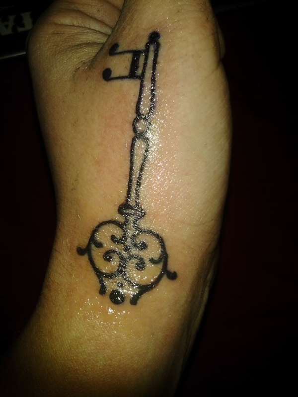 Music is the key tattoo