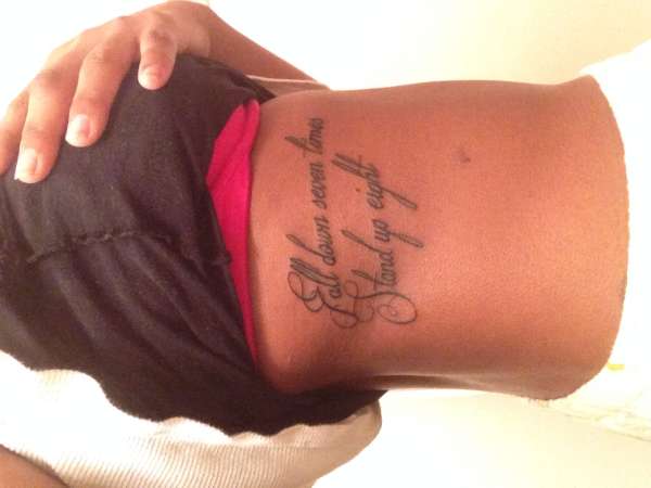 Never Give Up tattoo