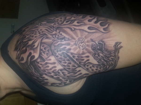 Phoenix/Dragon tattoo