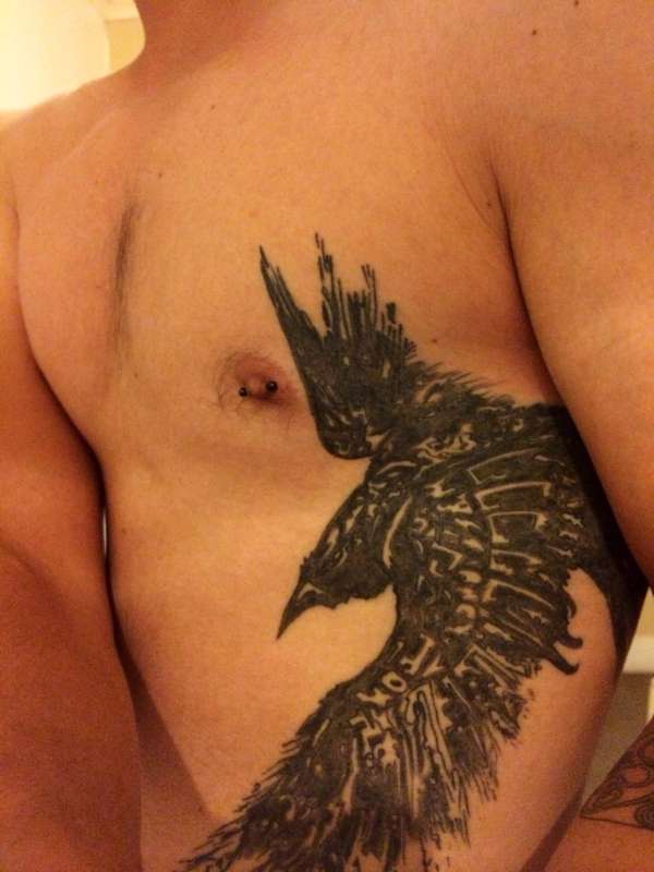 Raven tattoo. tattoo