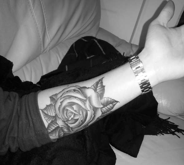 Rose Tattoo Inner Forearm tattoo